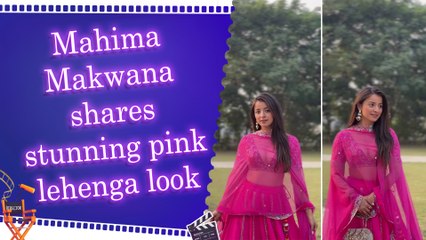 Mahima Makwana stuns fans in gorgeous all-pink lehenga as she embraces wedding season