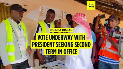 Guinea Bissau goes to polls with president seeking a second term in office