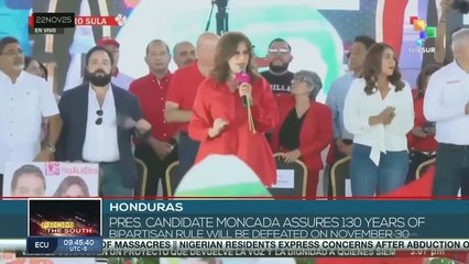 Honduras: Presidential Candidate Moncada Vows to End Bipartisan Rule