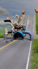 Realistic BeamNG Drive car crash physics. Watch in