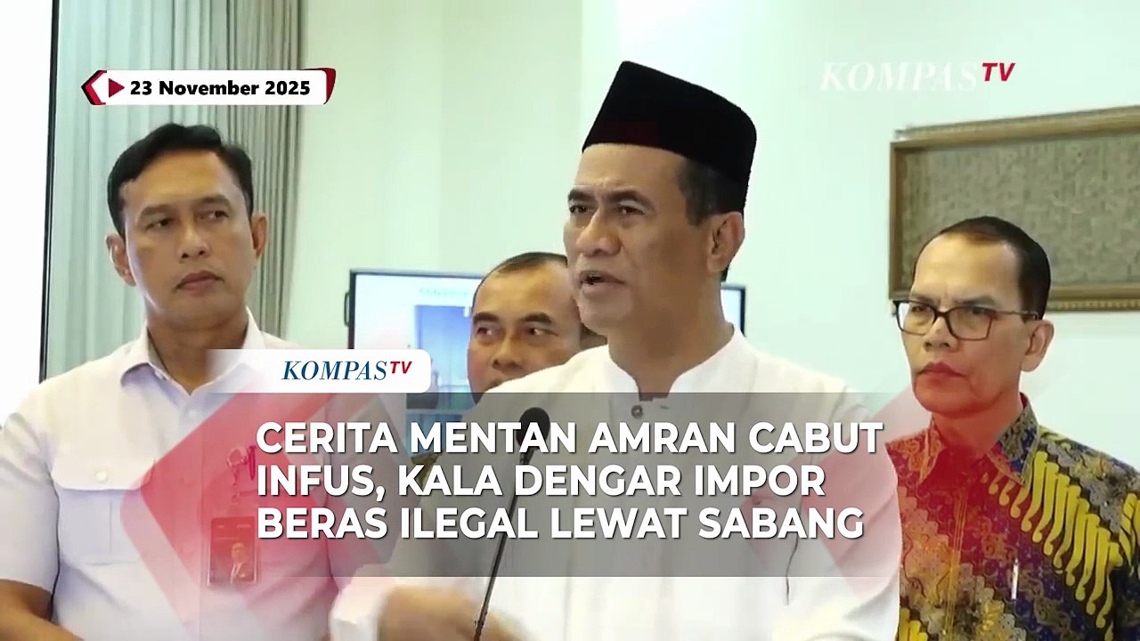 Cerita Mentan Amran Cabut Infus, Kala Dengar Impor Ilegal Lewat Sabang
