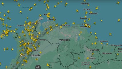 VIDEO | Así luce el espacio aéreo de Venezuela en medio de la suspensión de vuelos tras la advertencia de Estados Unidos