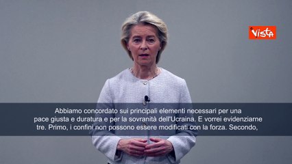 Von der Leyen: Garantire ruolo centrale dell'Ue per pace in Ucraina