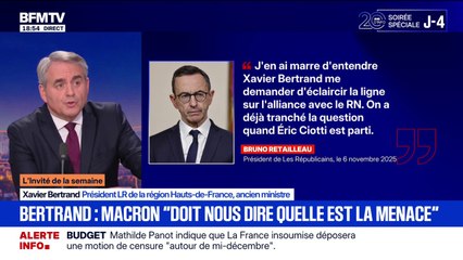 Présidentielle 2027: pour Xavier Bertrand (LR), "le RN ne gagnera pas"