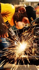 Monkey Chikki & Cat Momo Repairing a Heavy Bike – Funny Animal Mechanic Video