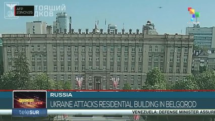 Russia: Ukraine Drone Attack Damages Belgorod Residential Building