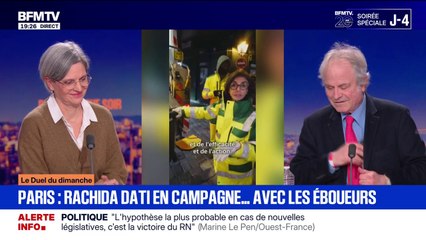 Vidéo de Rachida Dati avec les éboueurs: "C'est une excellente communicante politique", concède Sandrine Rousseau, députée (Écologiste) de Paris