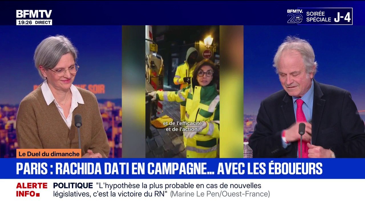 Vidéo de Rachida Dati avec les éboueurs: "C'est une excellente communicante politique", concède Sandrine Rousseau, députée (Écologiste) de Paris