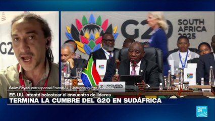 Desde Johannesburgo: culmina la cumbre del G20 en Sudáfrica, EE. UU. asumirá la presidencia del evento para 2026