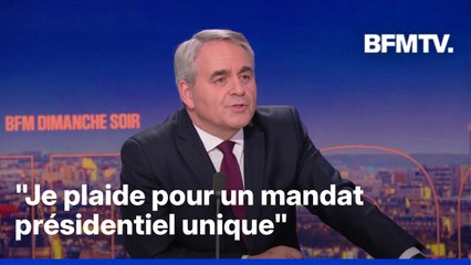 Présidentielle, RN: l'interview en intégralité de Xavier Bertrand, président LR des Hauts-de-France