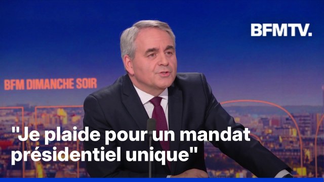 Présidentielle, RN: l'interview en intégralité de Xavier Bertrand, président LR des Hauts-de-France
