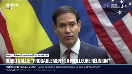 Plan de paix pour l'Ukraine: Marco Rubio, secrétaire d'État américain, salue "une réunion importante et probablement la meilleure"