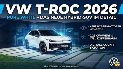 Neuer VW T-Roc Modelljahr 2026 – Technik, Ausstattung & Design-Update