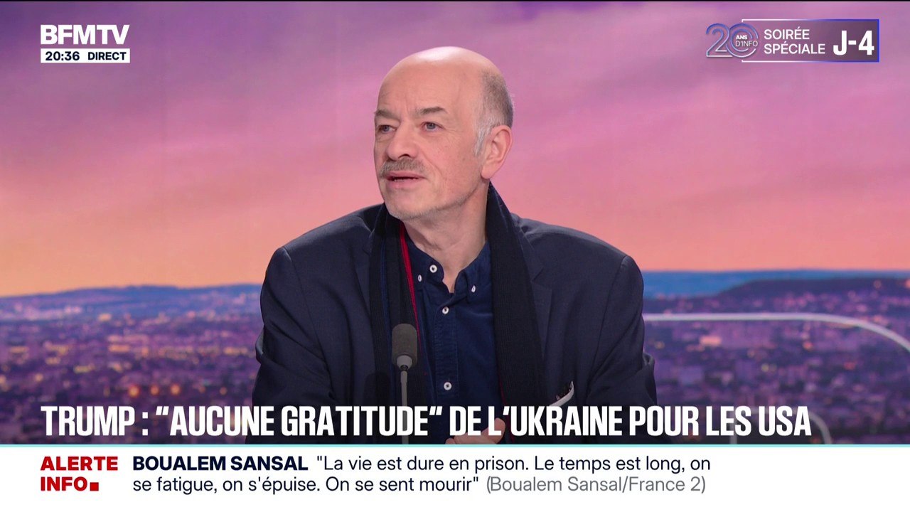 Plan de paix pour l'Ukraine: pour Alain Bauer, professeur émérite de criminologie, "à la fin de la fin, c'est Vladimir Poutine qui tient les cartes"