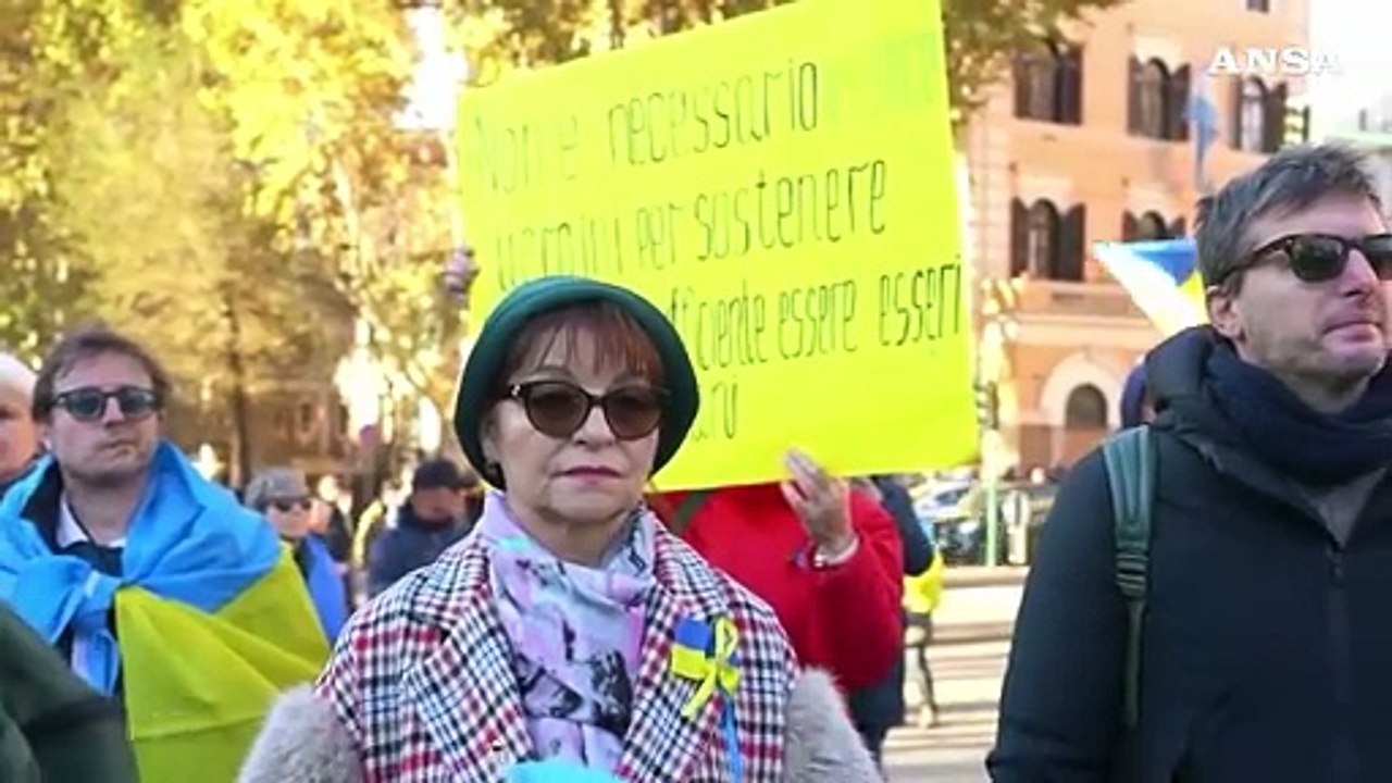 Ucraina, manifestazione a Roma con la comunita' e politici di vari partiti