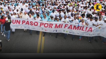 Marcha "Un paso por mi familia" mueve a miles de personas a nivel nacional