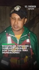 Desborde de ríos: más 100 personas fueron evacuadas en Yapacaní, incluyendo sus mascotas, pues se rehúsan a dejarlas