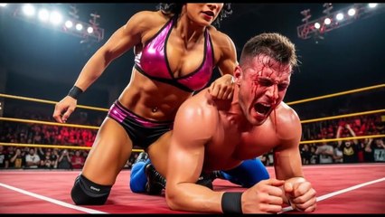 Female vs. Male Mixed Wrestling Match, where female wrestlers defeat men (Queens of the Canvas).