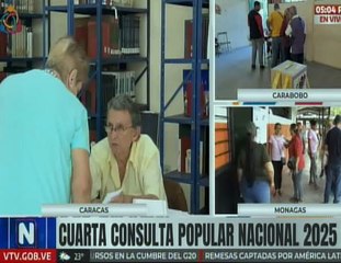 Caracas | Ciudadano del 23 de Enero destacó que la consulta es ejemplo de democracia participativa