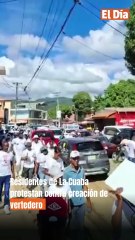 Residentes de La Cuaba protestan contra creación de vertedero