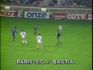 PARIS SG - BASTIA - 1983 - SAISON 1983/1984 -
