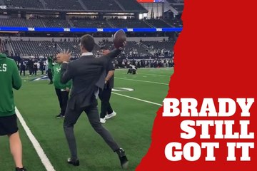 Tom Brady throws perfect passes to A.J. Brown and sparks rumors