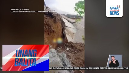 Bahagi ng flood control project, nasira | Unang Balita