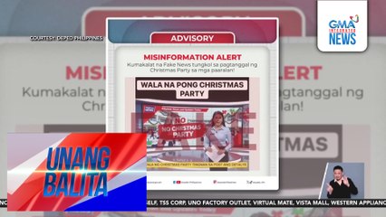 DepEd – Hindi totoo na ipinagbabawal na ang mga Christmas party sa mga paaralan | Unang Balita