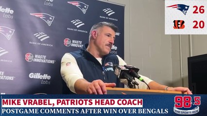 Mike Vrabel on Patriots win over Bengals