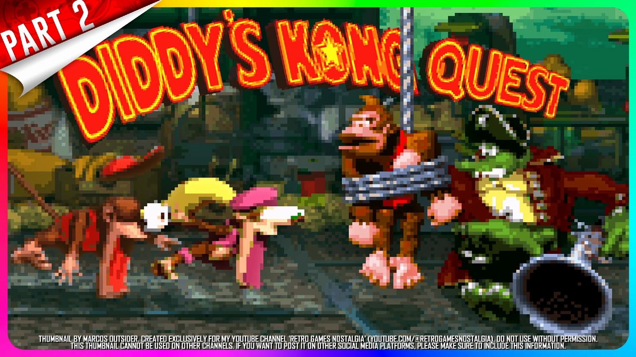 Donkey Kong Country 2: Diddy's Kong Quest (SNES - US) Longplay PART 2 of 2 (102%)