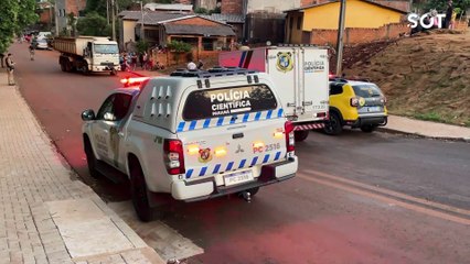 Ciclista morre após colisão com caminhão-caçamba no bairro 14 de Novembro em Cascavel