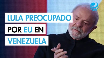 Presidente Lula, "muy preocupado" por presencia militar de EU cerca de Venezuela