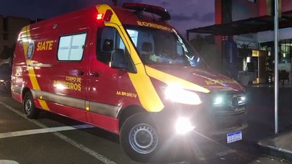 Idosa de 91 anos fica ferida em acidente entre SW4 e Audi A6 no Centro de Cascavel