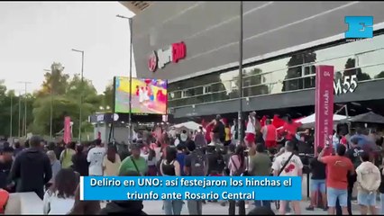 Delirio en UNO: así festejaron los hinchas el triunfo ante Rosario Central