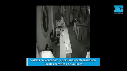 Vandalismo y robos en locales céntricos de La Plata: comerciantes en vilo tras los ataques