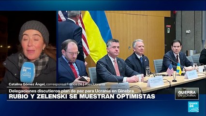Desde Kiev: Volodímir Zelenski se muestra optimista ante plan de paz para Ucrania que se discute en Ginebra