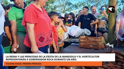 La reina y las princesas de la Fiesta de la Mandioca y Horticultor representarán a Gobernador Roca