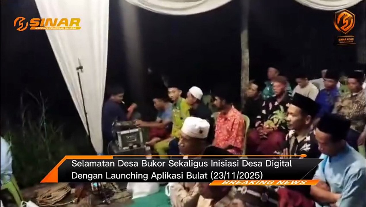 Selamatan Desa Bukor Sekaligus Inisiasi Desa Digital Dengan Launching Aplikasi Bulat