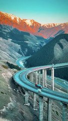 Relaxing Mountain Bridge Ambience – Scenic Cinematic View