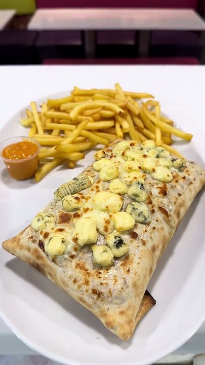 French Tacos Gratiné Fromage Bleu. #tBR3 #food #foodlover #Tacos #FrenchTacos