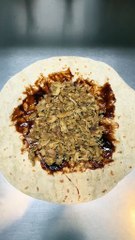 French Tacos Viande Kebab & Tenders Sauce Barbecue & Gruyère. #BR3 #tacos #FrenchTacos #eating #Delicious