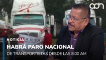 ¡Paro nacional! Transportistas tomarán las carreteras el lunes desde las 8 am