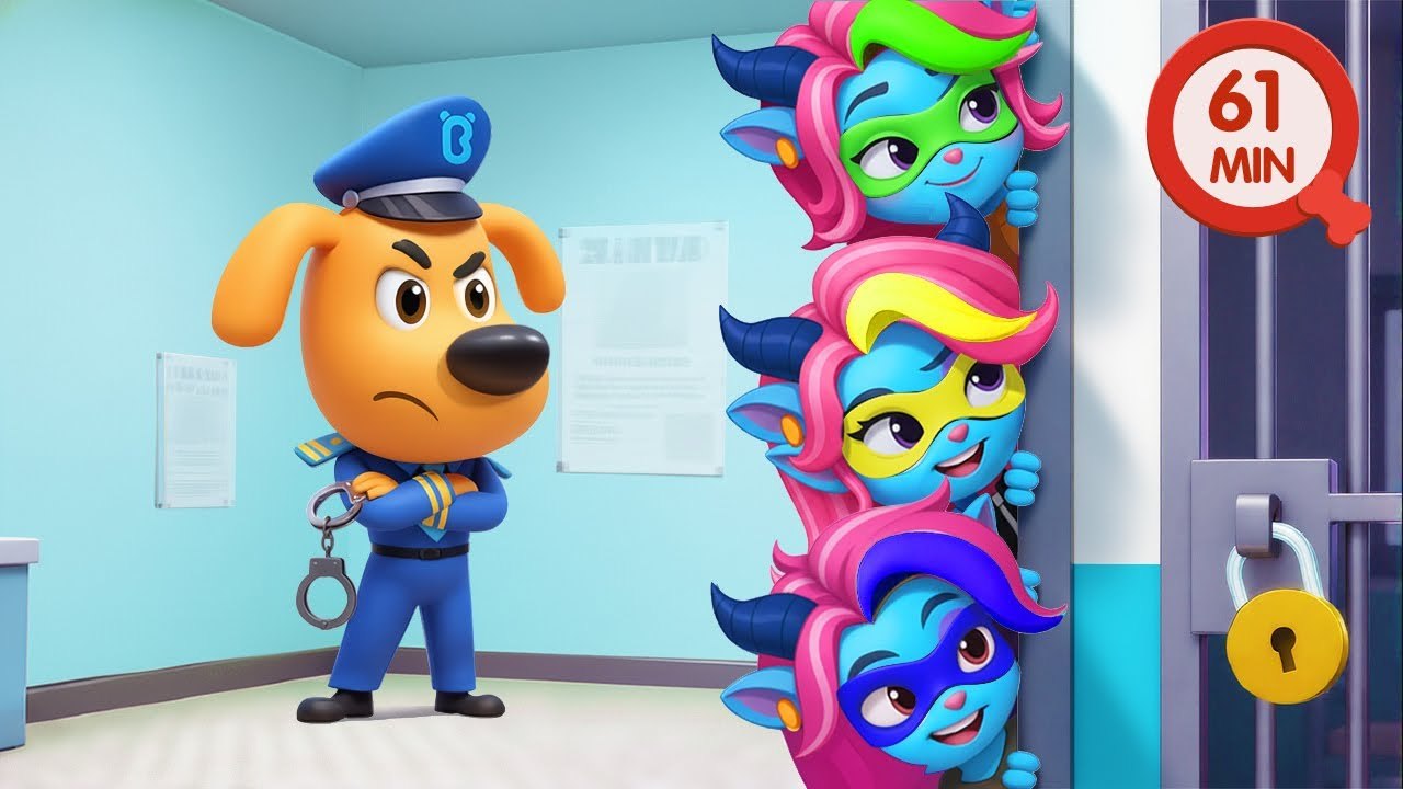 The Team Trick | Police Chase Thief | Safety Rules | Cartoon