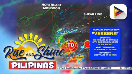 Bagyong #VerbenaPH, inaasahang lalapit sa Northeastern Mindanao; Signal No. 1, nakataas na sa ilang lugar sa Visayas at Mindanao | ulat ni Rod Lagusad