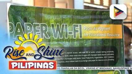 Internet connection gamit lang ang papel, naimbento ng mga estudyante sa Caloocan City | ulat ni Rod Lagusad
