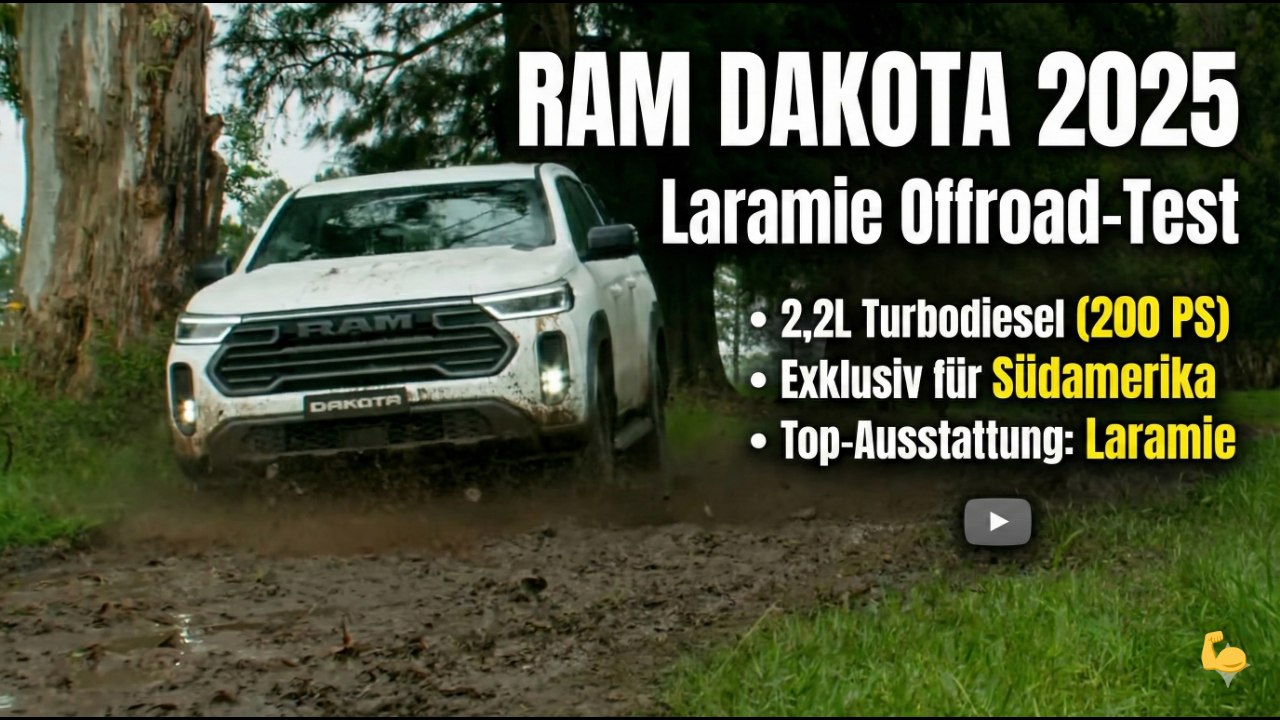 Offroad-Action: 2026 RAM Dakota Pickup zeigt Geländequalitäten