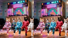 😻 Dancing Kittens in Sync! ✨ Funny Cats Video 💃🐱💫 Bintang kecil