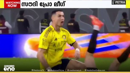 സൗദി പ്രോ ലീഗിൽ അൽ ഖലീജിനെതിരെ അൽ നസ്ർ താരം ക്രിസ്റ്റ്യാനോ റൊണാൾഡോ ബൈസിക്കിൾ കിക്കിലൂടെ വീണ്ടും അത്ഭുതപ്പെടുത്തി