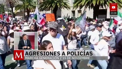 Autoridades de CdMx señalan afectaciones a la policía tras marcha de la Generación Z
