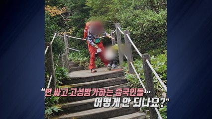 이번에는 한라산에서..."비매너 중국인, 어떻게 안 되나요?" [앵커리포트] / YTN